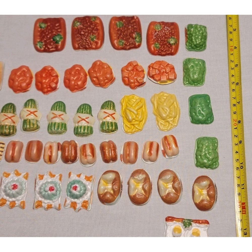 Vintage Celluloid Miniature Play Food Lot Toy Kitchen Cake Eclair 1940s 1950s - Picture 7 of 10